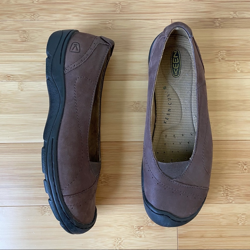 Keen Sterling City Women’s Ballerina Flats Brown Leather - 9.5